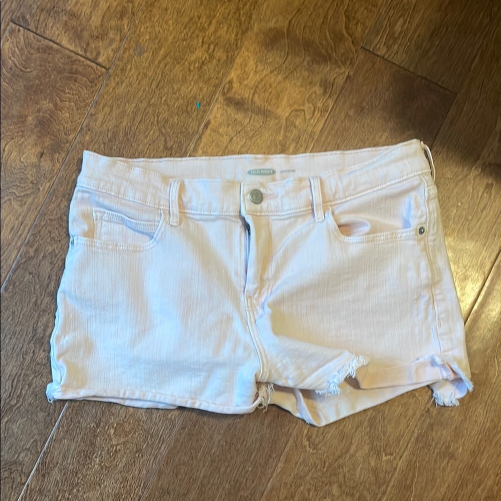 Women's Light Pink Boyfriend Shorts
